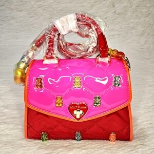 Betsey Johnson Beary Sweet Flap Top Purse